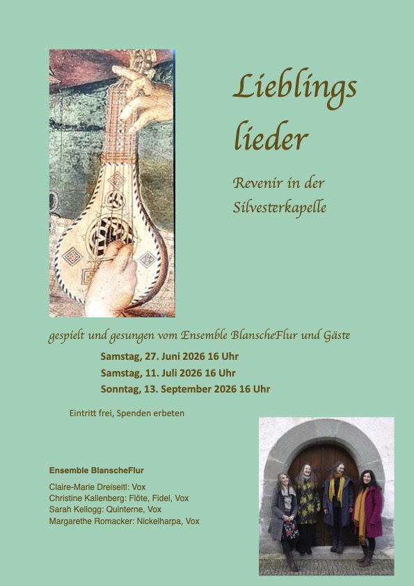 Plakat Lieblingslieder Revenir